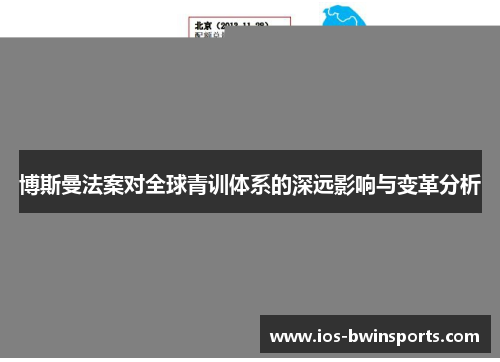 博斯曼法案对全球青训体系的深远影响与变革分析